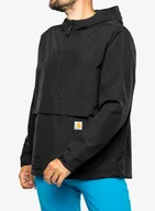 Kurtki męskie - Kurtka przeciwwiatrowa Carhartt Lightweight Packable Anorak - black - miniaturka - grafika 1