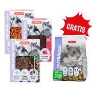 Karma dla gryzoni - ZOLUX Przysmak NUTRIMEAL3 GARDEN MIX przysmaków + ZOLUX Mieszanka NUTRIMEAL 3 dla chomików 600 g GRATIS - miniaturka - grafika 1