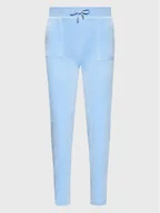 Dresy damskie - Juicy Couture Spodnie dresowe Del Ray JCAP180 Niebieski Straight Fit - miniaturka - grafika 1