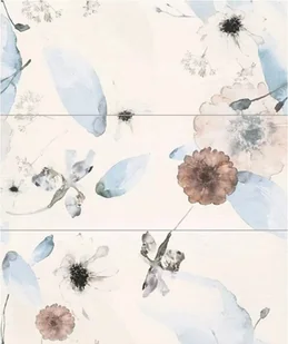 Tubądzin Tubądzin Dekor Ścienny 3-Elementowy Mild Garden 1 Mat Rectified 74,8X89,4 - Płytki ceramiczne - miniaturka - grafika 1