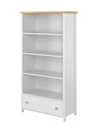 Regały - Biały skandynawski regał z szufladą i półkami - SO D2-H17 - miniaturka - grafika 1