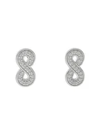 Kolczyki - Fossil Kolczyki Sterling JFS00634040 Srebrny - miniaturka - grafika 1