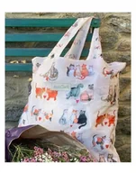 Torby i wózki na zakupy - TORBA NA ZAKUPY RE12 KOTY SZOPERKA NA ZAKUPY - miniaturka - grafika 1