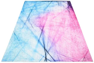 Różowo-niebieski dywan nowoczesny S6-Z76 - Dywany Różowo-niebieski dywan nowoczesny S6-Z76 - Dywany - miniaturka - grafika 1