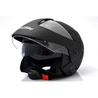 Kaski motocyklowe - Kask bezszczękowy WL-703-2 czarny mat blenda XL - miniaturka - grafika 1