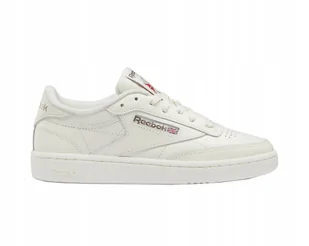 Buty damskie sneakersy sportowe Reebok Club C 85 białe skórzane - Sneakersy damskie - miniaturka - grafika 1