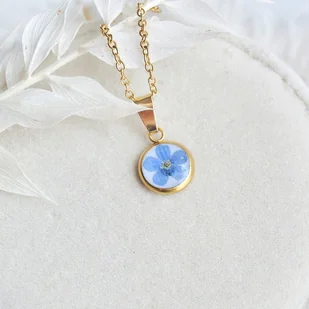 Naszyjnik z kwiatami niezapominajki - Naszyjniki Naszyjnik z kwiatami niezapominajki - Naszyjniki - miniaturka - grafika 1