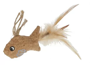 KERBL Zabawka Rybka, korek, 21 cm [81672] - Zabawki dla kotów - miniaturka - grafika 1