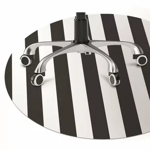 Podkładka pod krzesło Wzór w paski fi100 cm - Podnóżki, podpórki, podkładki - miniaturka - grafika 1