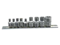 Klucze i nasadki - Zestaw nasadek Torx e5-e16 1/4-3/8 9szt - miniaturka - grafika 1