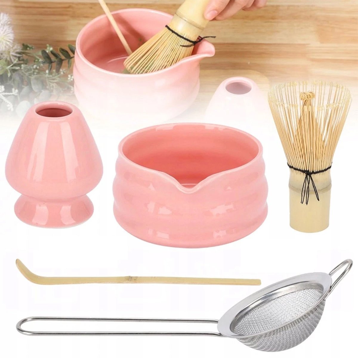 Zestaw Startowy, Matcha Tradycyjna Miseczka Chasen Łyżeczka Podstawka