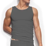 Koszulki męskie - PODKOSZULEK MĘSKI ATLANTIC BMV046 KOSZULKA NA RAMIĄCZKU BAWEŁNA GRAFITOWY S - miniaturka - grafika 1