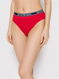 Majtki damskie - Emporio Armani Underwear Figi klasyczne z wysokim stanem 164536 2R227 04574 Czerwony - grafika 1