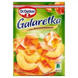 Dr. Oetker Galaretka o smaku brzoskwiniowym 72 g - Dodatki do ciast w proszku - miniaturka - grafika 1