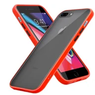 Etui i futerały do telefonów - Pokrowiec Etui Do Apple iPhone 6 PLUS / 6S PLUS / 7 PLUS / 7S PLUS / 8 PLUS w Matowe Czerwono - Czarne Guziki TPU Hard Case Obudowa Ochronny Cadorabo - miniaturka - grafika 1
