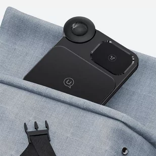 USAMS Ład. indukcyjna 3w1 15W czarny/black CD190WXC01 (US-CD190) - Ładowarki do telefonów - miniaturka - grafika 4