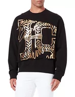 Bluzy męskie - Just Cavalli Bluza męska, 900 czarna, XXL - miniaturka - grafika 1