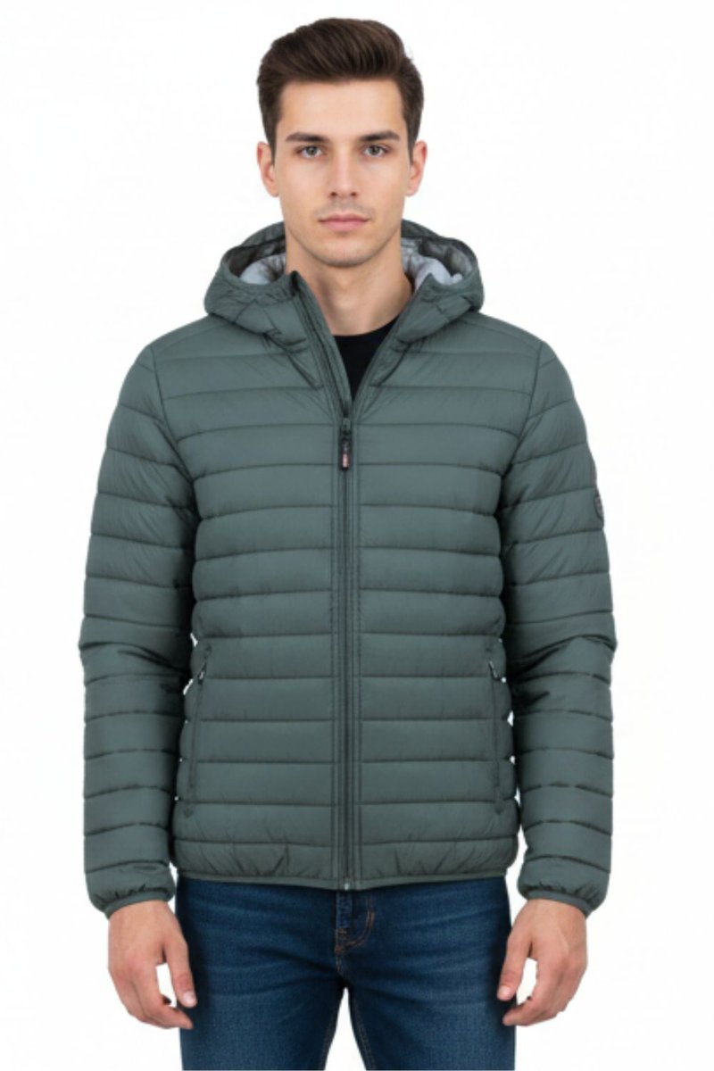 Kurtka męska Canadian Daypeak ultralekka pikowana szara-XXL