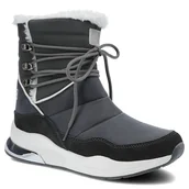 Botki damskie - Szare Botki Big Star Damskie Ocieplane Buty - miniaturka - grafika 1