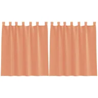 Zasłony - vidaXL Zasłony woalowe z pętelkami 2 szt. Terakota 140x140 cm - miniaturka - grafika 1