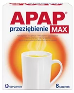 Przeziębienie i grypa - Apap Przeziębienie Max 1000 mg + 500 mg + 12,2 mg 8 Saszetek - miniaturka - grafika 1