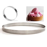 Formy do ciast - Forma do tarty 16 cm ciastek perforowana rant - miniaturka - grafika 1