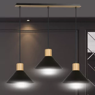 Emibig Rowen lampa wisząca 3-punktowa czarna 1044/3 1044/3 - Lampy sufitowe - miniaturka - grafika 4