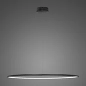 Lampy sufitowe - Altavola Design Ledowe Okręgi lampa wisząca 1x45W czarna LA073/P_120_in_3k_black - miniaturka - grafika 1