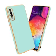 Etui i futerały do telefonów - Etui ochronne Cadorabo do Samsung Galaxy A50 4G / A50s / A30s w kolorze zielonym pokrowiec na telefon komórkowy silikonowe etui ochronne na aparat fotograficzny z TPU - miniaturka - grafika 1