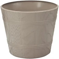 Donice - Doniczka drewnopodobna 2 szarobeżowa FORM-PLASTIC - miniaturka - grafika 1