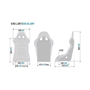 Fotel samochodowy Sparco EVO L QRT X MY22 (homologacja FIA) - Fotele kubełkowe - miniaturka - grafika 2