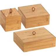 Koszyki łazienkowe - Bambusowe organizery łazienkowe zestaw 3 szt. Terra – Wenko - miniaturka - grafika 1