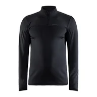 Bluzy męskie - Męska Bluza CRAFT CORE GAIN MIDLAYER M BLACK 1909496-999000 – Czarny - miniaturka - grafika 1