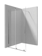 Ścianki i drzwi prysznicowe - Deante Jasmin Kabina walk-in przesuwna 195x100 cm chrom KTJ030R - miniaturka - grafika 1