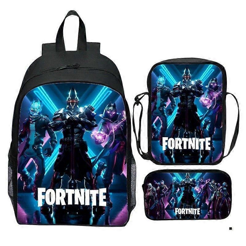3 sztuki/zestawy plecaków FORNITE z nadrukiem 3D, niestandardowe torby szkolne dla chłopców i dziewcząt, uczniów, dzieci, plecak szkolny, torba dzi...