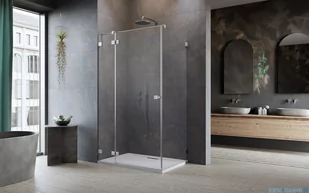 Radaway Essenza Pro Brushed Nickel Kdj kabina 80x120 cm lewa szczotkowany nikiel 10097080-91-01L/10098120-01-01 - Kabiny prysznicowe - miniaturka - grafika 3