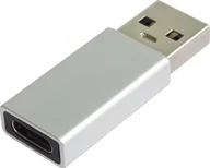 Kable komputerowe i do monitorów - PremiumCord PremiumCord Adaptér USB-C na USB-A 2.0, stříbrná - miniaturka - grafika 1