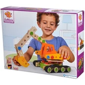 Zabawki konstrukcyjne - Eichhorn Klocki konstrukcyjne Koparka 170 elementów 39096 - miniaturka - grafika 1