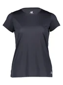 Koszulki sportowe damskie - New Balance Koszulka "Core" w kolorze granatowym do biegania - miniaturka - grafika 1