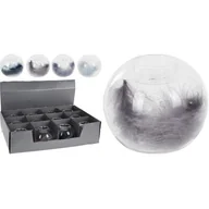 Świeczniki - Świecznik z piórkiem szkło mix 10 cm - miniaturka - grafika 1