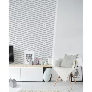Tapeta flizelinowa Regularne szare wzory 208x146cm - Tapety - miniaturka - grafika 1