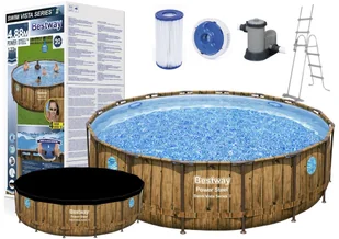 Bestway 56725 Basen ogrodowy stelażowy 488 x 122 cm  - Baseny ogrodowe - miniaturka - grafika 1