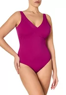 Stroje kąpielowe - goldenpoint Damski jednoczęściowy kostium kąpielowy Shaping dekolt w serek, Rosa, 85B - miniaturka - grafika 1