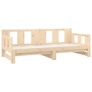Lumarko Łóżko rozsuwane, lite drewno sosnowe, 2x(90x190) cm - Łóżka - miniaturka - grafika 8