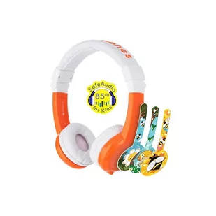 BuddyPhones Słuchawki dla Dzieci 3+ Explore Pomarańczowe (BP-EX-FD-ORANGE-01-K) - Słuchawki - miniaturka - grafika 1