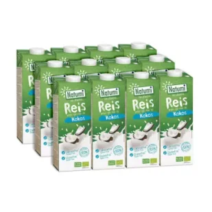 Natumi Napój ryżowo-kokosowy bezglutenowy Zestaw 12 x 1 l Bio - Napoje roślinne - miniaturka - grafika 1