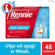 Układ pokarmowy - Bayer Rennie mięta 48 szt. - miniaturka - grafika 1