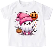 Koszulki dla dziewczynek - koszulka na dzień dyni DUSZEK Z DYNIĄ - miniaturka - grafika 1