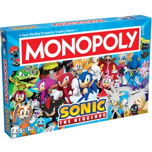 Winning Moves MONOPOLY - Sonic gra planszowa (ENG - UK) - Gry planszowe - miniaturka - grafika 1