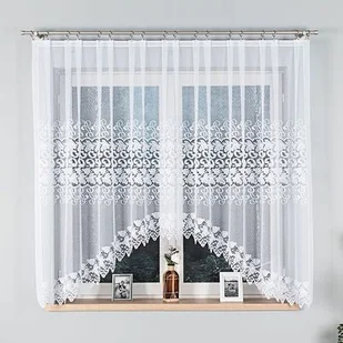 Firana Hernani 160 x 410 cm biały - Firany - miniaturka - grafika 1